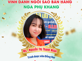 Vinh danh ngôi sao bán hàng bán hàng thực phẩm bảo vệ sức khỏe Nga Phụ Khang xuất sắc tháng 1/2025